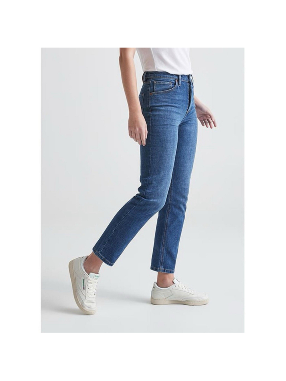 DUER Jeans Women 31X27 Midweight Performance Denim High Rise Straight Button Fly